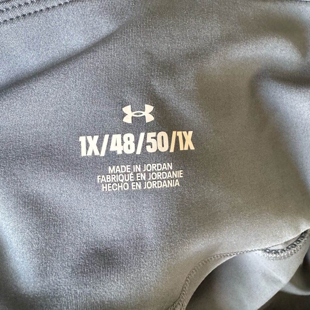 Under Armour Steel Gray Leggings with Side Pocket - UA Movement Flare Pant - Picture 9 of 9